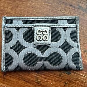Coach Black and Silver Wallet
